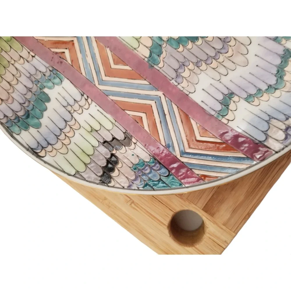 Decorative Hand Painted Plate Beautiful Unique Design Only Made in Macau